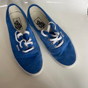 blue teal suede leather vans Size 7.5